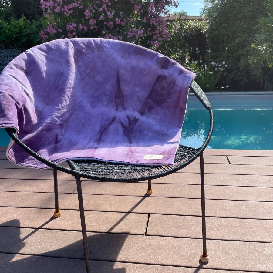 Maison-Causette-Fouta -Jacqueline-Tie and Dye-violet