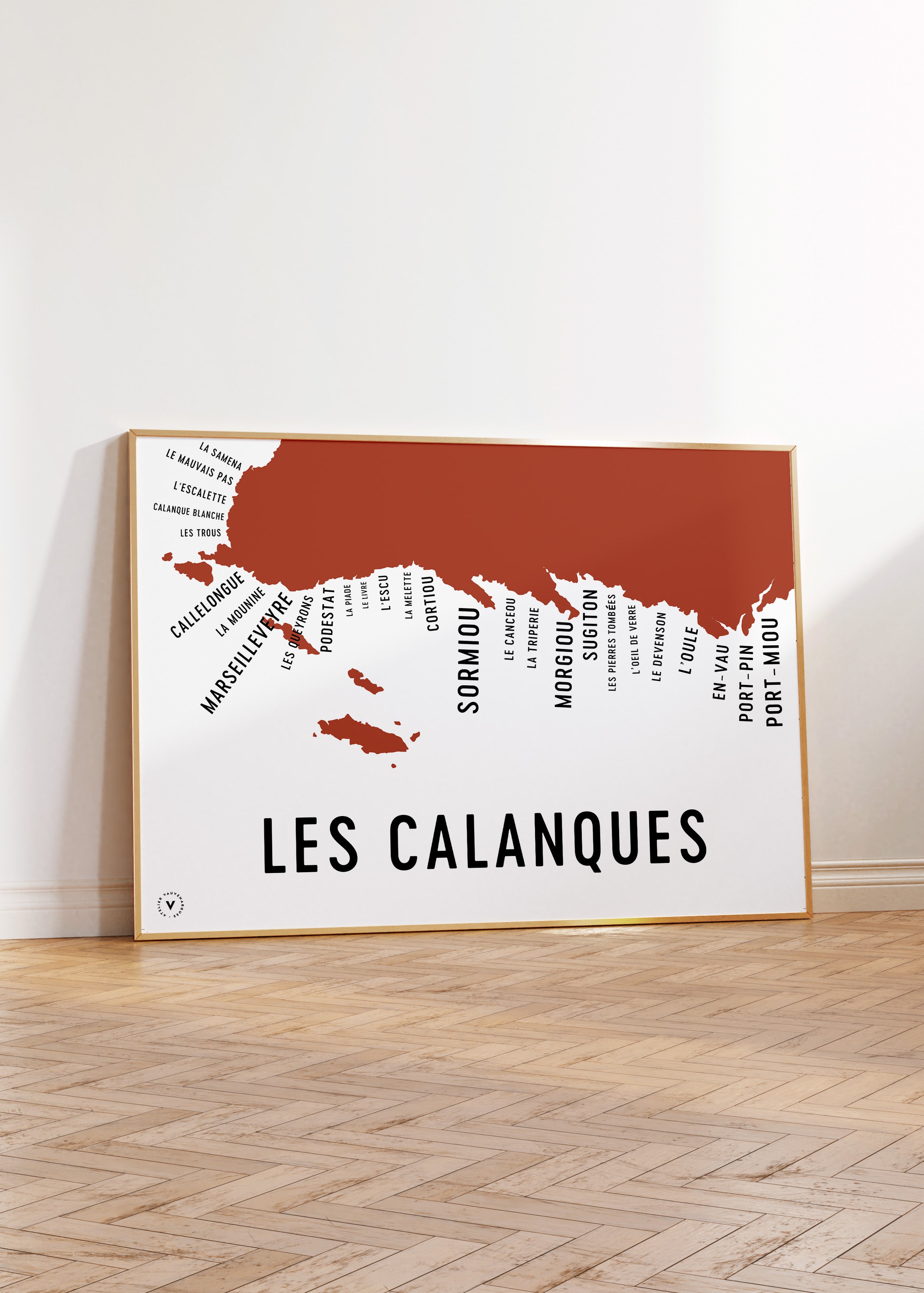 AFFICHE MARSEILLE LES CALANQUES