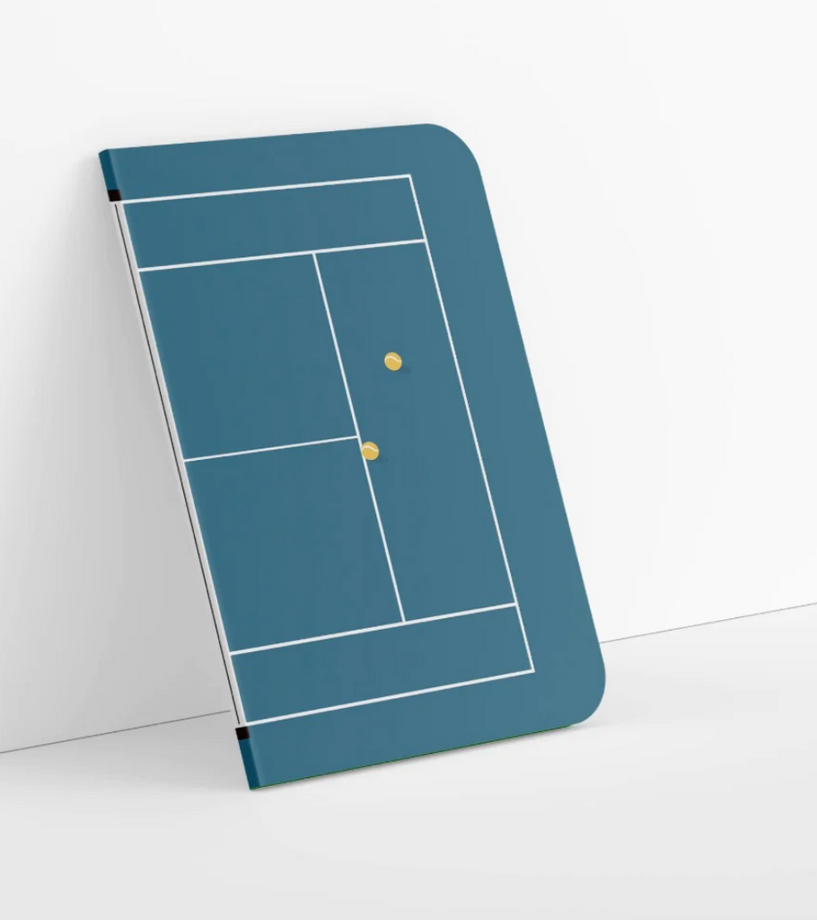 Carnet de notes terrain de tennis US Open