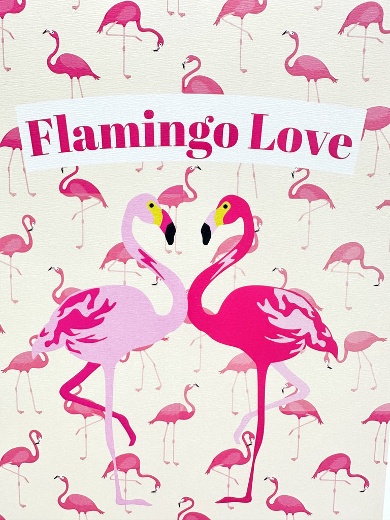 Illustration  Flamingo Love, cadeau amoureux, Dolcenola Studio