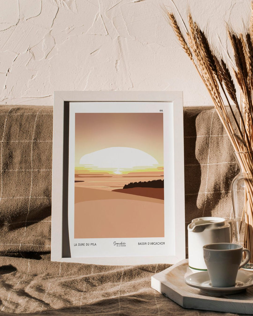 Illustration_paysage_dunedupilat_coucherdesoleil